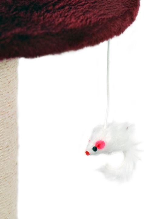 Image du produit Wiltec Arbre à chat rouge 71cm Arbre d’escalade Arbre de grattage Jeu Chats (71 cm, Rouge)