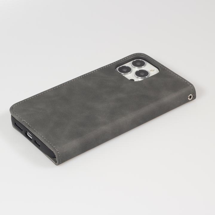 Actual product image PhoneLook Etui cuir Flip Wallet vintage avec fermeture aimantée et compartiment cartes (Apple iPhone 15 Pro)