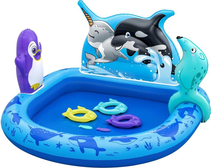 Bestway Polar Pals™ Kids Inflatable Water Play Center and Pool 1.34 m x 1.31 m x 73 cm