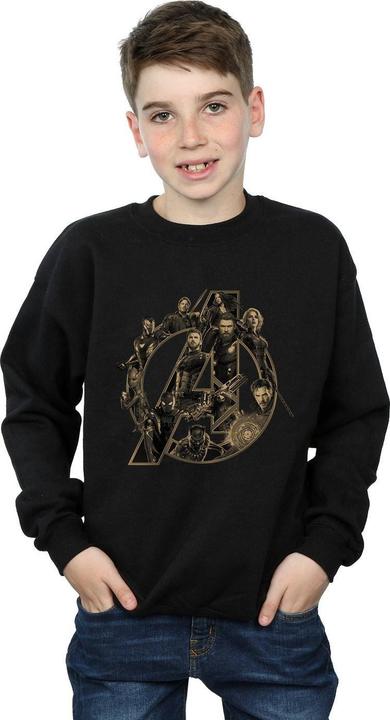 Actual product image Boys Avengers Infinity War Logo Sweatshirt (152, 158)