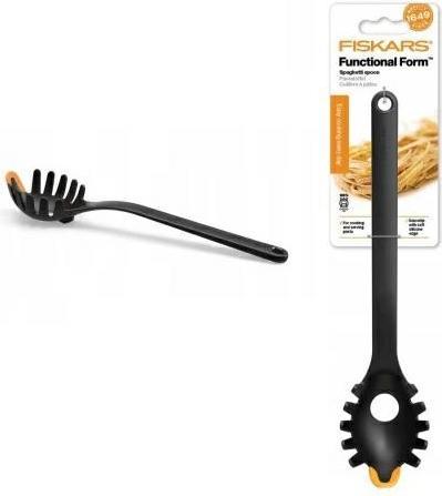 Actual product image Fiskars 1027301 Pasta spoon, black