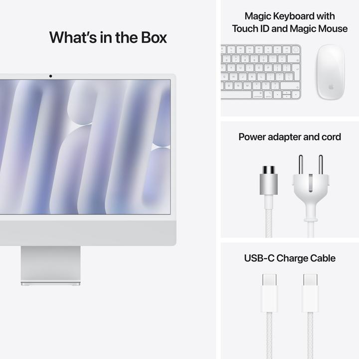 Produktbild Apple iMac 2024 (M4, 24 GB, 512 GB, Apple M4 10-Core)