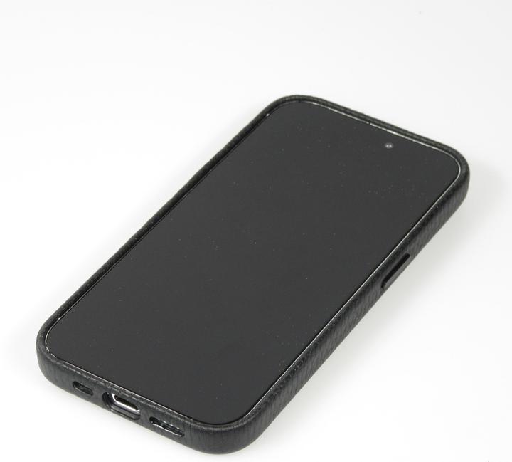 Image du produit PhoneLook Coque Cuir de veau luxe grainé intégral avec boutons métalliques et MagSafe (Apple iPhone 14)