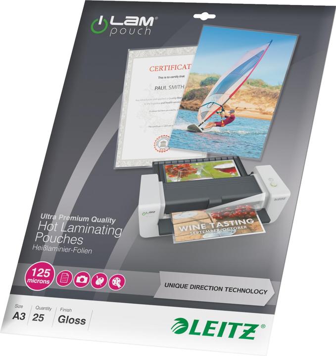 Actual product image Leitz Laminating film (A3, 25 Piece, 125 µm)