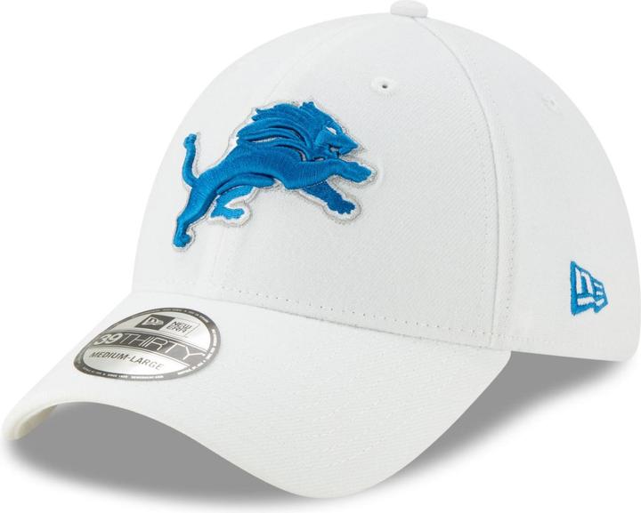 Produktbild New Era 39Thirty Stretch Cap - NFL Detroit Lions weiss - L/XL (XL)