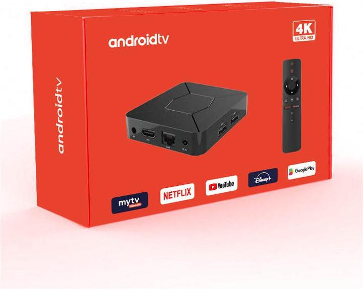 Actual product image PhoneLook Smart mini Android TV Streaming Box Q5 HDMI 4K Ultra HD + remote control and Miracast & Google (8 GB, Android 11)