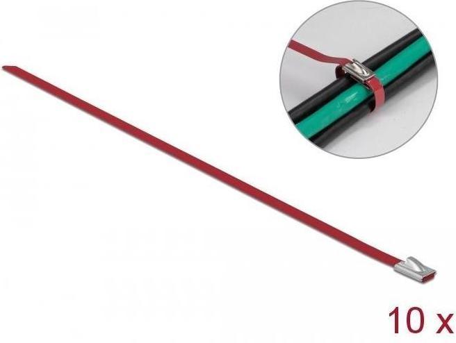 Immagine prodotto Delock Fascetta in acciaio inox 300x4,6 10 pz. (Fascette in metallo, 300 mm, 10 pz.)