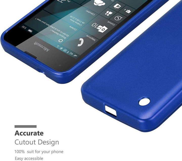 Actual product image Cadorabo TPU Matt Metallic Cover (Microsoft Lumia 550)