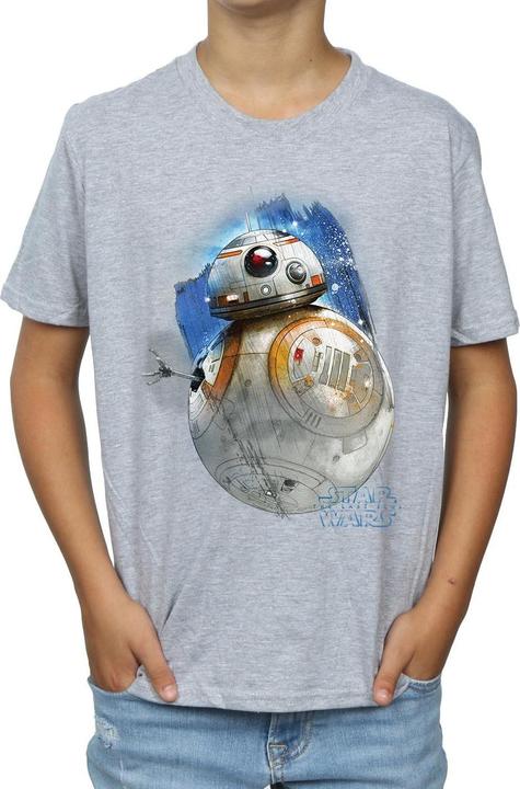 Actual product image Star Wars Boys The Last Jedi BB-8 Brushed T-Shirt (128)