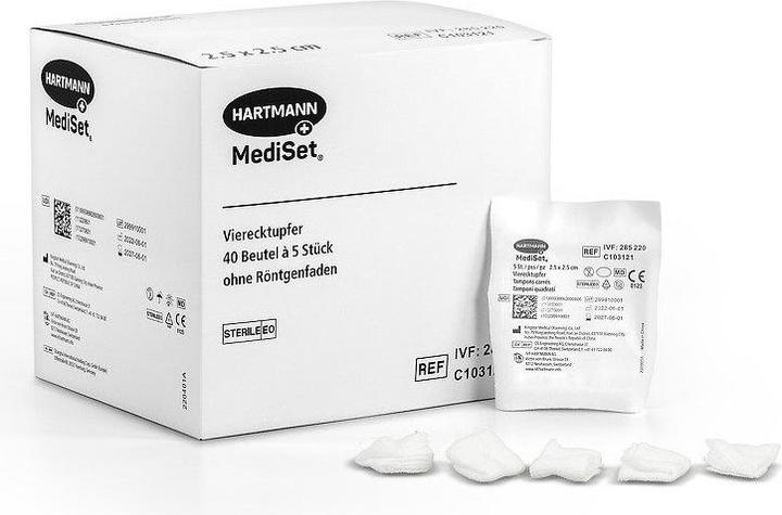 Mediset Vierecktupfer steril