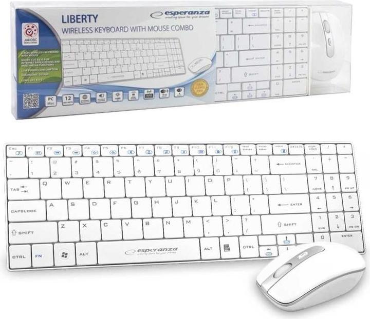 Image du produit Esperanza EK122W Clavier RF sans fil QWERTY (ING. Int., Sans fil)