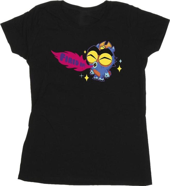 Actual product image Disney Womens/Ladies Big Hero 6 Baymax Fred Fired Up Cotton T-Shirt (M)
