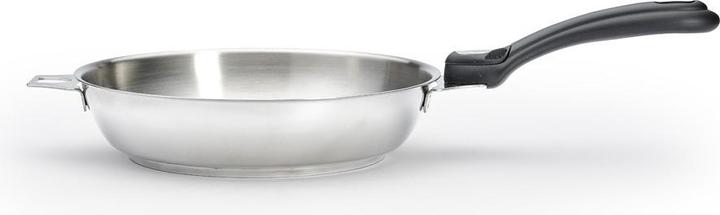 Actual product image de Buyer Twisty frying pan without handle induction (24 cm, Frying pan, Stainless steel)