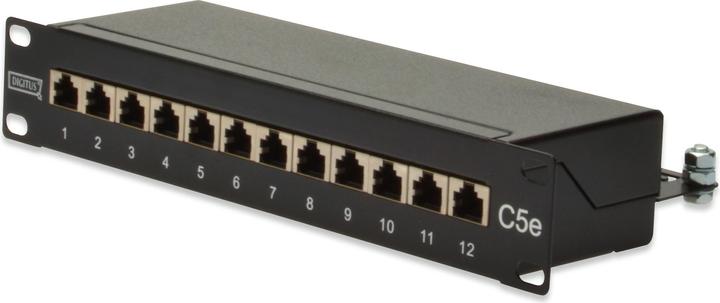 Digitus Patch Panel 25,4cm 10Zoll Cat5e 12-Port geschirmt