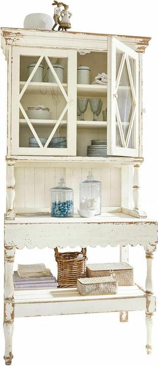 Actual product image Loberon Southon wardrobe antique white