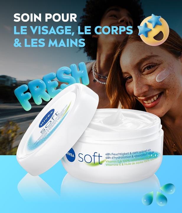 Produktbild NIVEA Soft Feuchtigkeitscrème (50 ml, Tagescreme)