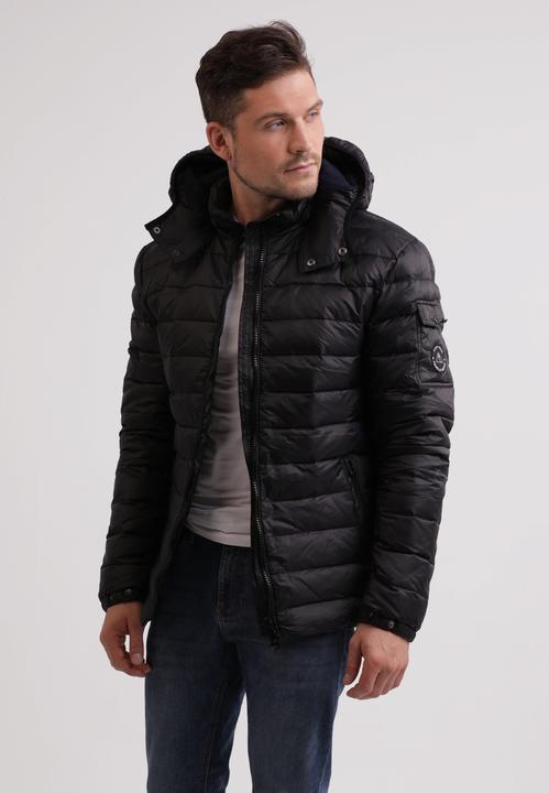 Cash-Mere Down jacket with hood and cashmere lining (S)