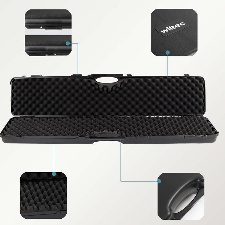 Image du produit Wiltec Waffenkoffer 123,5x26,5x11cm Langwaffenkoffer Gewehrkoffer Koffer Gewehr