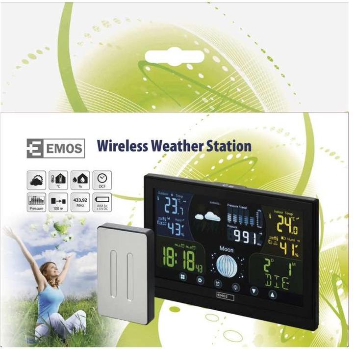 Actual product image Emos Wireless weather station E6018