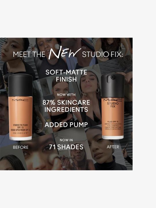 Image du produit MAC Cosmetics Studio Fix Fluide Fond de Teint Protection Solaire Facteur 15 (re) N6 (N° N6)