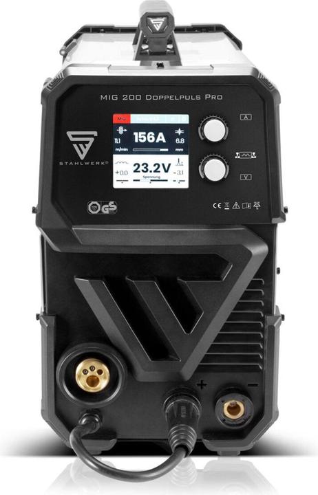 Actual product image Stahlwerk Welding machine MIG MAG 200 double pulse Pro fully synergic with accessories