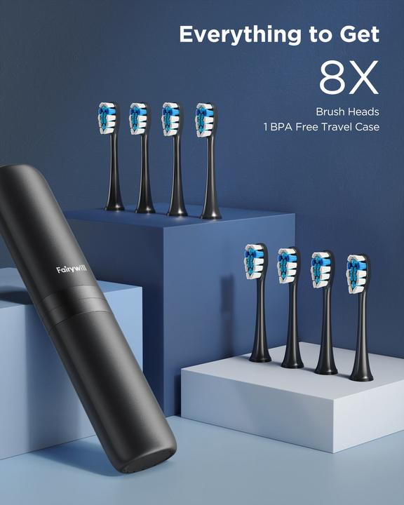 Produktbild Fairywill Sonic toothbrush with head set and case FW-P11 (Schallzahnbürste)