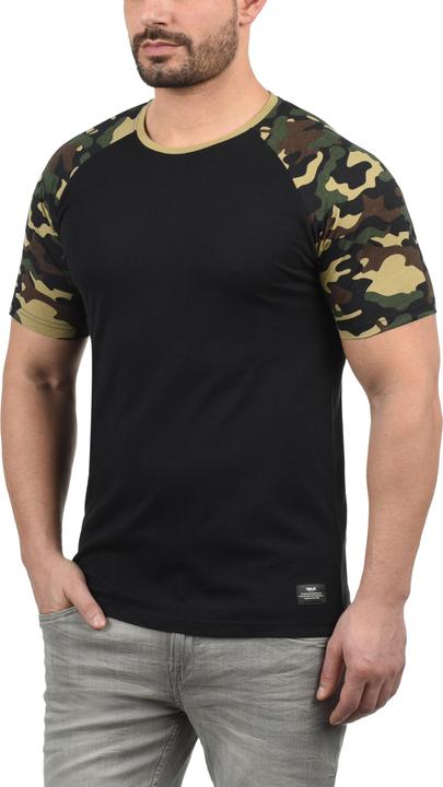 Immagine prodotto Solid Cahil T-Shirt Camouflage Maglietta A Manica Corta Da Uomo Con GiroCollo Con Stampa (L)
