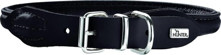 Hunter Halsband Round & Soft, Elk, Schwarz (M, L, Hund, Allgemein)