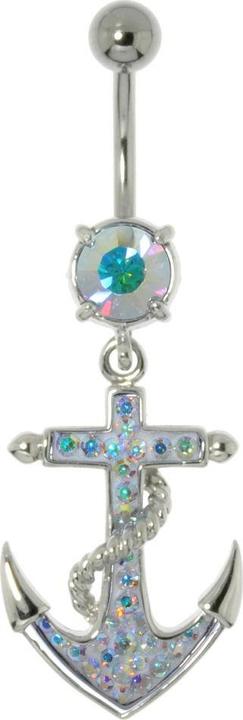 Actual product image Bijouteria Bellypiercing (Stainless steel, Brass, Crystal)