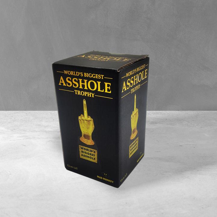 Actual product image Thumbs Up Mad Monkey - TROPHY "World's Biggest Asshole"