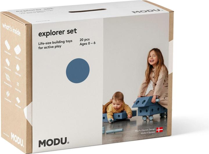 Produktbild Modu Explorer-Set - Bauset Balance-Spielzeug, Rutscher, Wippe
