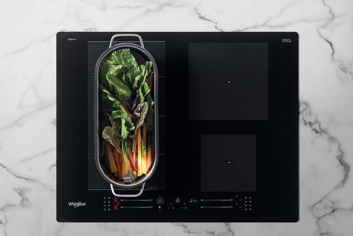 Actual product image Whirlpool induction hob WF S7560 NE 60 cm, 1 FlexiSlide, Booster, Black