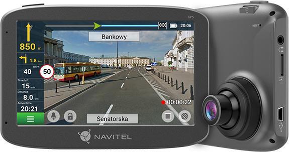 Navitel RE 5 DUAL Full HD Grey (Eingebautes Display, Bluetooth, Nachtsicht, GPS-Empfänger, Eingebautes Mikrofon, Full HD)