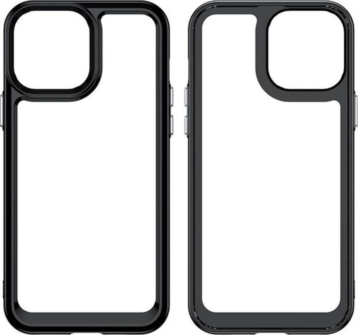 Actual product image Hurtel Outer Space Case Case for iPhone 13 Pro Max Hard Cover with Gel Frame Red (Apple iPhone 13 Pro Max)