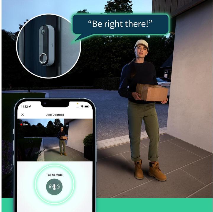 Immagine prodotto Arlo Video Doorbell 2K (WiFi)