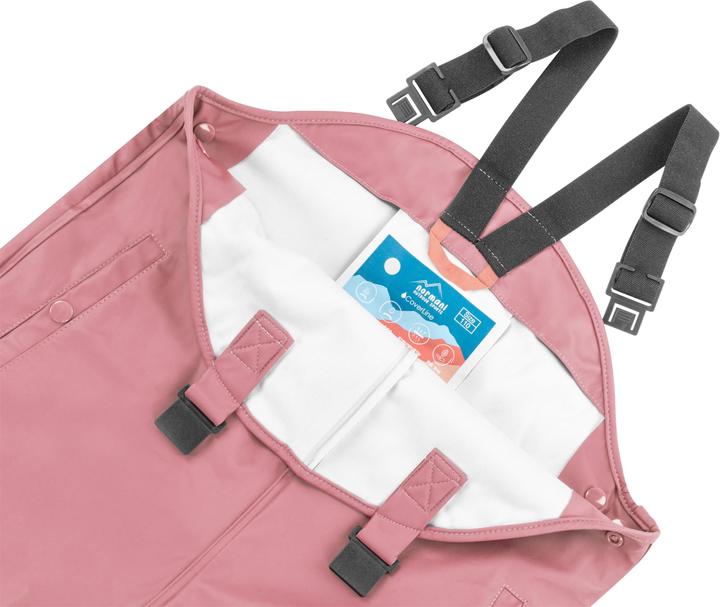 Actual product image Normani Children's rain trousers with braces "Skjolden" - 9251 (128)
