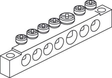 Immagine prodotto Cubic Terminale di terra, Cu-mini, 7 poli, adatto al supporto per 0064-0000