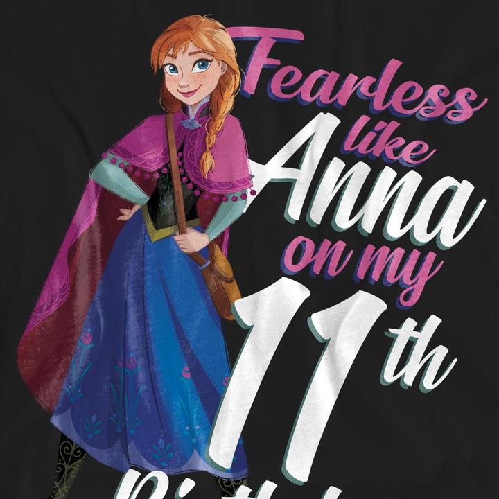 Produktbild Disney Frozen Fearless Like Anna TShirt 11. Geburtstag (L)