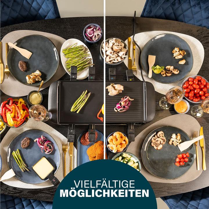 Produktbild Princess Raclette und Teppanyaki Grill, für 8 Personen, 1200 Watt, 162840