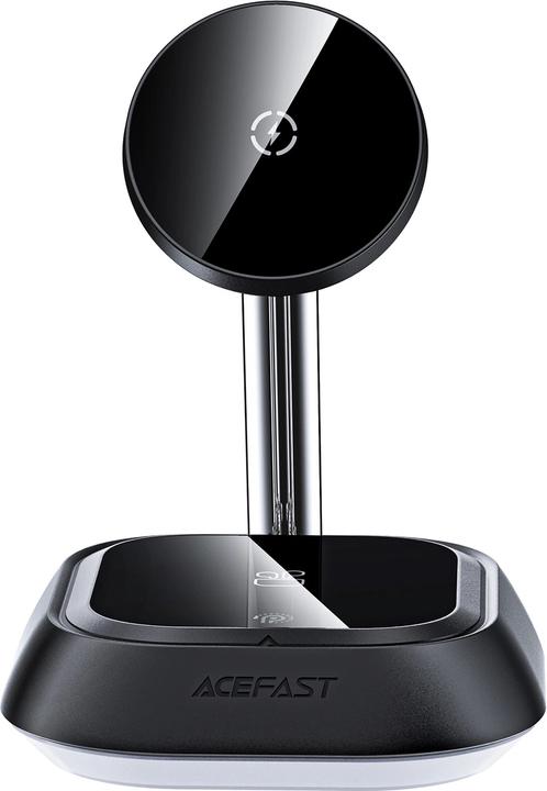 Produktbild Acefast 3in1 E16 15W induktive Ladestation für Telefon / Kopfhörer / Uhr - Schwarz (15 W)
