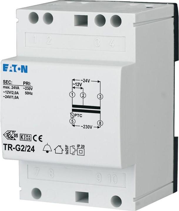 Produktbild Eaton Electric GmbH Klingeltransformator 230V 12-24V 2-1A TR-G2