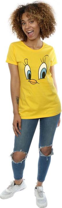 Actual product image Looney Tunes Womens/Ladies Tweety Pie Face Cotton T-Shirt (XL)