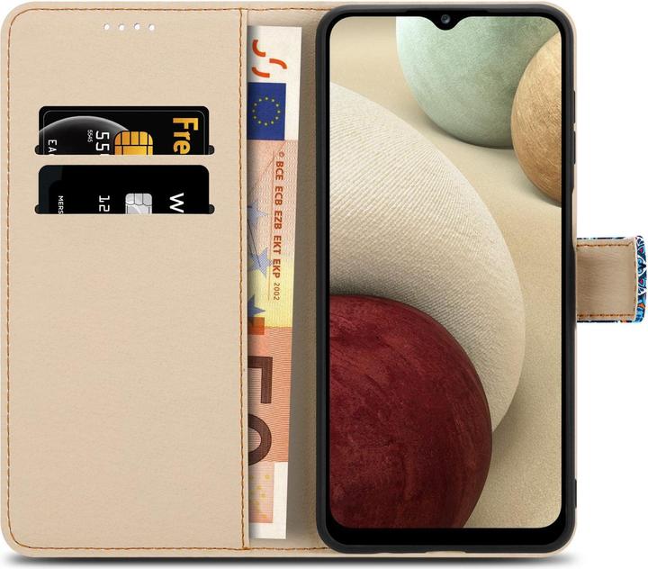 Produktbild Cadorabo Book Hülle mit Print für Samsung Galaxy A12 / M12 (Samsung Galaxy M12, Samsung Galaxy A12)