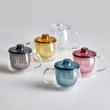 Actual product image KINTO Tea glass with strainer (0.35 l)
