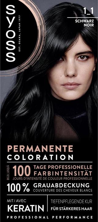 Actual product image Syoss Hair Coloration (1-1 Black)