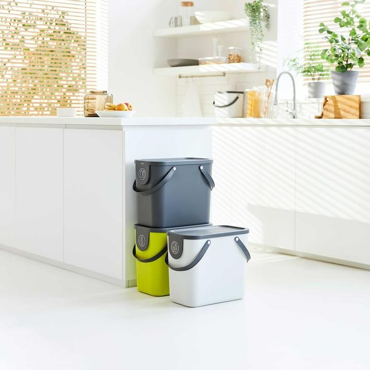 Produktbild Rotho Mülleimer ALBULINO, 25L, gelb sp. (25 l)