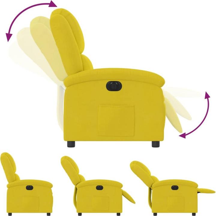 Actual product image VidaXL Recliner chair electric velvet