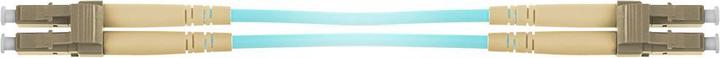 Produktbild 1 meter multimode 50/125 OM3 duplex armored fiber patch cable with LC connectors (CAT6, 1 m)