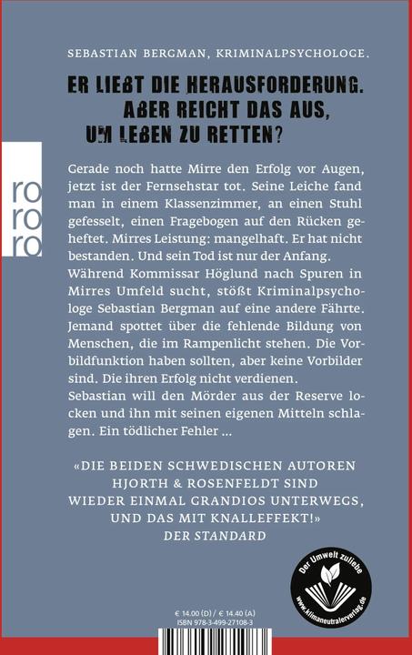 Immagine prodotto Die Menschen, die es nicht verdienen (Tedesco, Michael Hjorth, Hans Rosenfeldt, 2016)