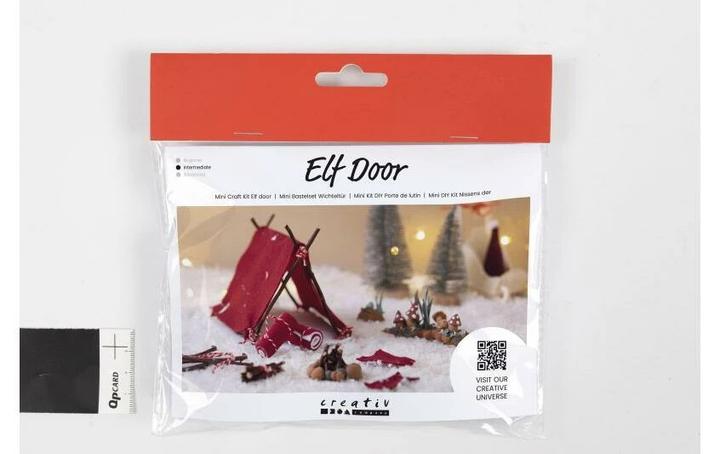 Actual product image Creativ Company Mini Paraphernalia Elf Door / Secret Santa Scene Camping